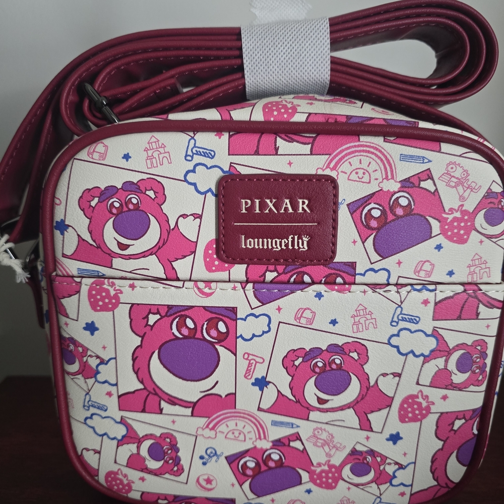 Loungefly Disney Pixar Toy Story Lotso Crossbody Bag - Picture 2 of 4